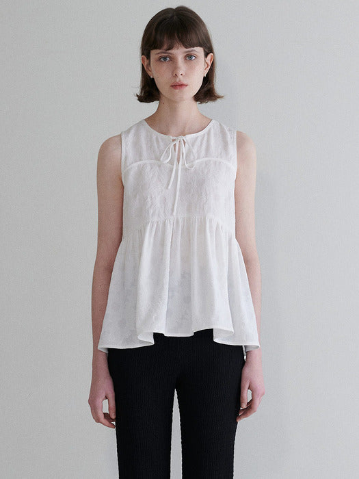 Raive Flower Jacquard Blouse