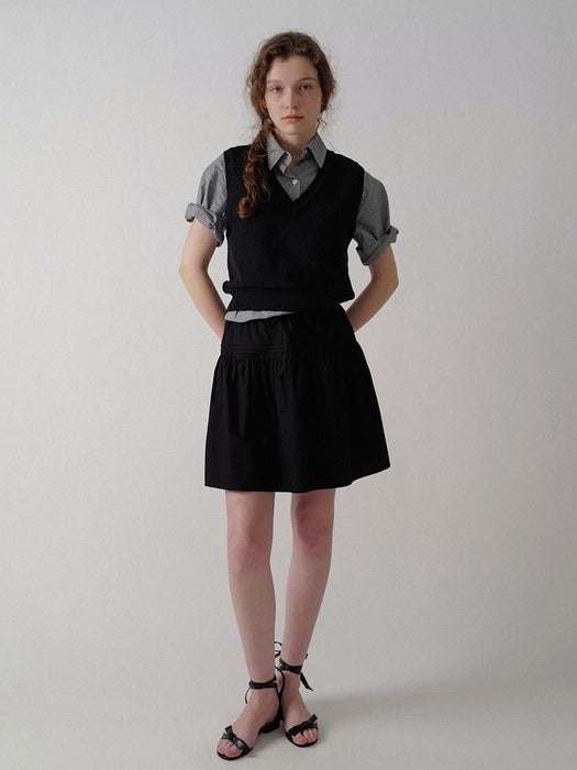 Nothing Written Pou flare skirt (Black)