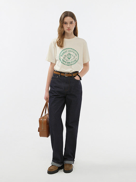 Dunst Unisex Cupid Campus T-Shirt Cream