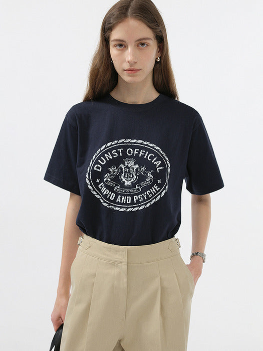Dunst Unisex Cupid Campus T-Shirt French Navy