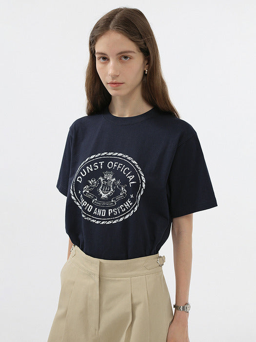 Dunst Unisex Cupid Campus T-Shirt French Navy