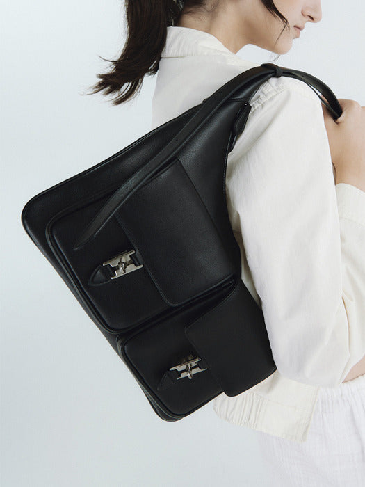 [vunque] Perfect Double Pocket Hobo M (2 colors)