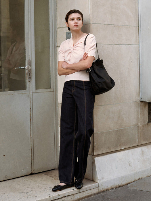 loeuvre Panelled Straight Denim Pants SJ4ML763-35