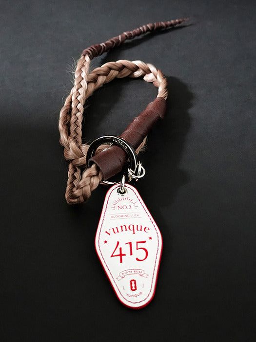 [vunque] Rico Leather Charm (리코 레더 참) Red