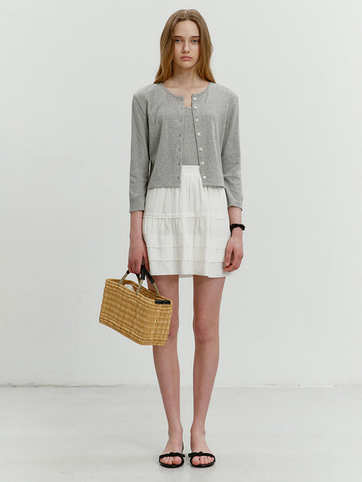 Dunst Mini Full Skirt Ivory