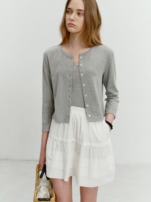 Dunst Mini Full Skirt Ivory