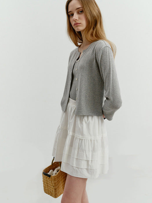 Dunst Mini Full Skirt Ivory