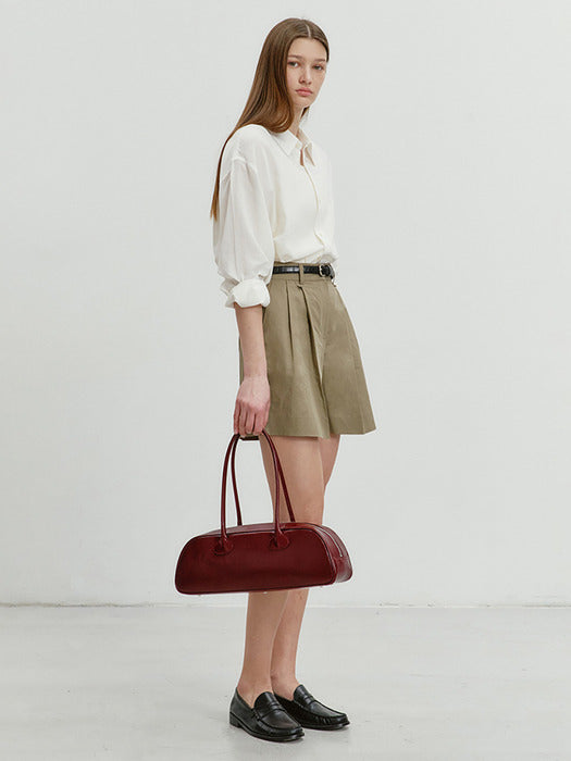Dunst Cotton-Linen Shorts Light Khaki
