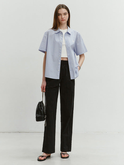 Dunst Relaxed Banding Pants Black