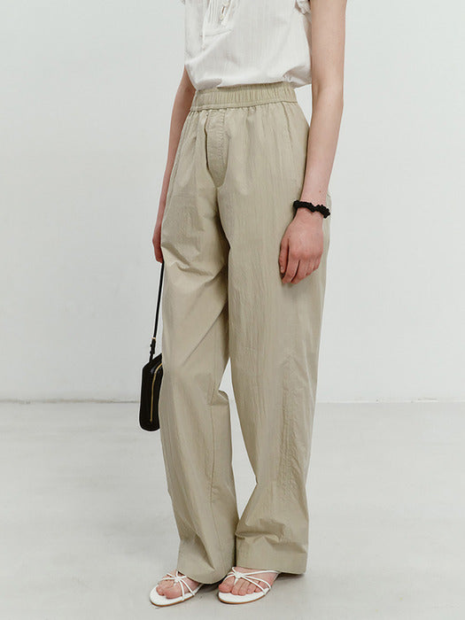 Dunst Relaxed Banding Pants Light Khaki