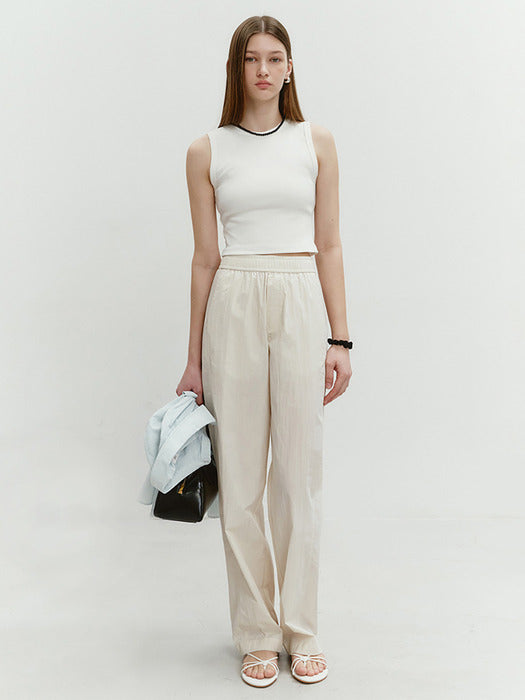 Dunst Relaxed Banding Pants Ecru