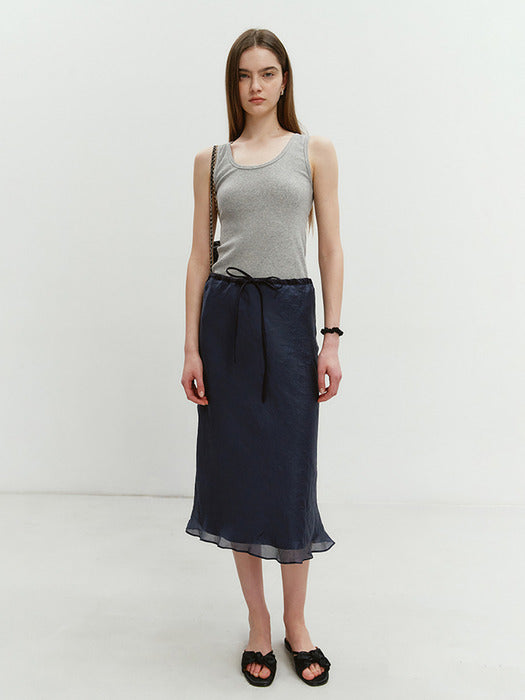 Dunst Essential Tank Top Melange Grey