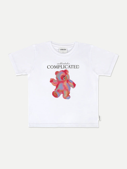 [ambler] Complicated Crop T-Shirts ACR503 (White)