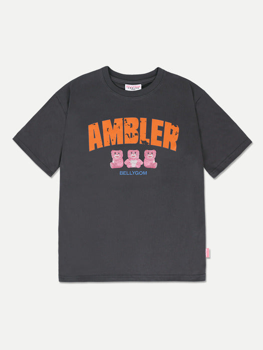 [ambler] Three belly Over T-Shirts BS304 (Dark-Gray)
