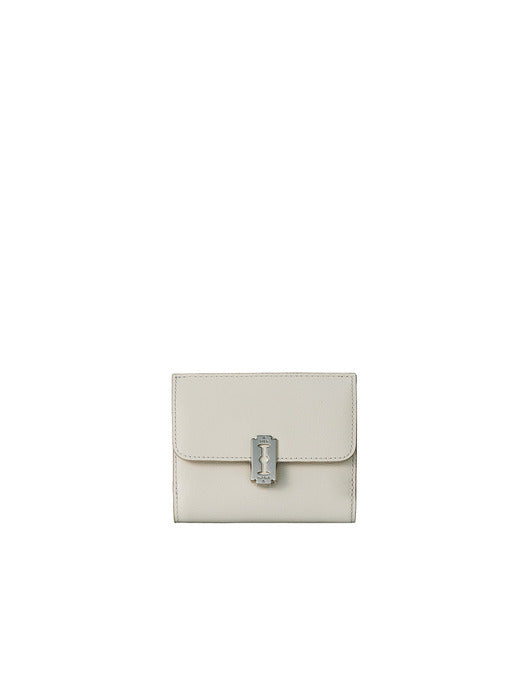 [vunque] New Magpie Flap Half Wallet (Soft Ivory)