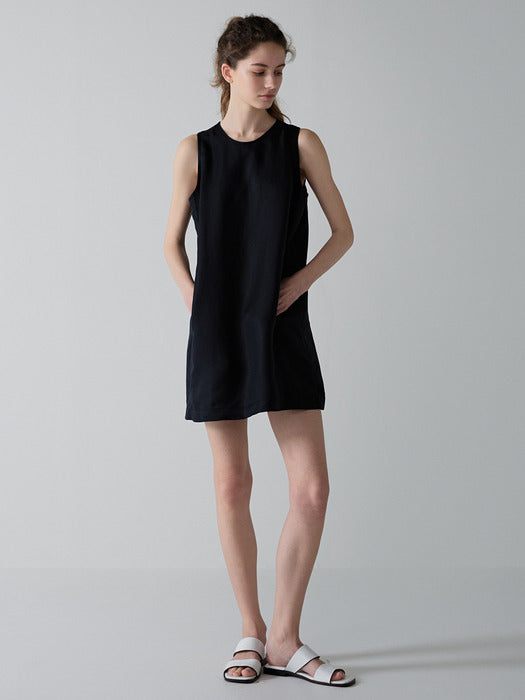 Facade Pattern Classic Mini Dress black