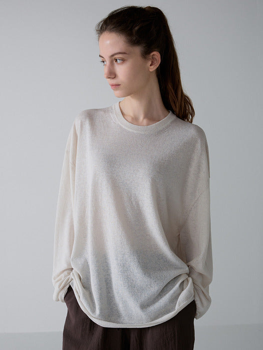 Facade Pattern Knitwear - ivory