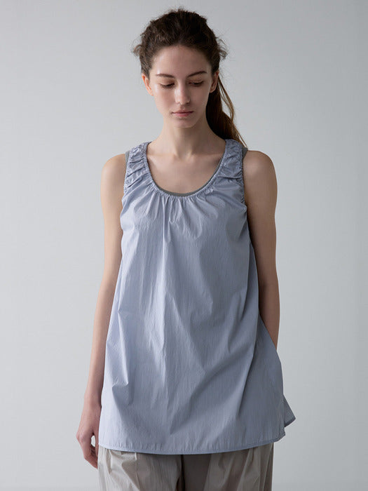 [facade pattern] Summer Sleeveless Top - Powder Blue