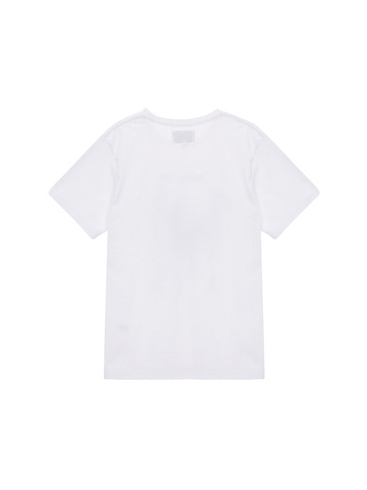 INK LETTERING TOP IN WHITE