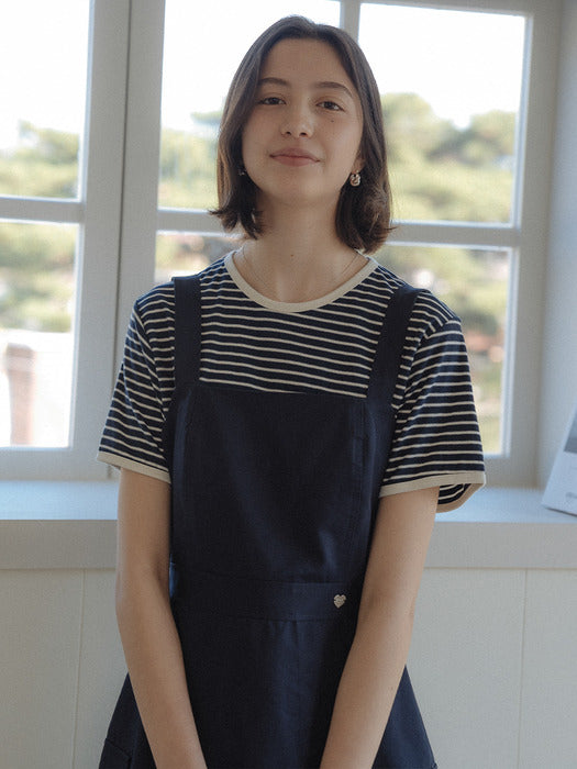 [TILLIDIE] Side pocket sleeveless dress_Navy
