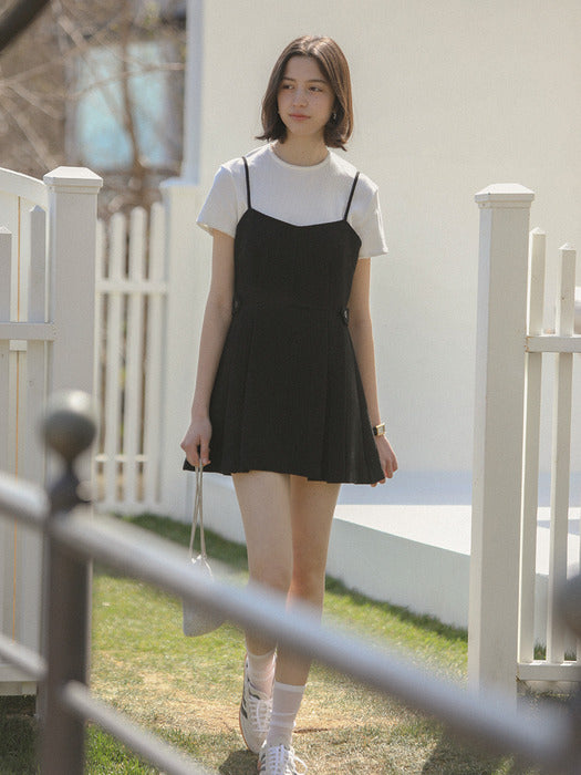 Tillidie Bustier tweed mini dress Black