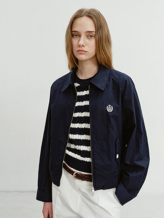 Dunst Unisex Summer Harrington Jacket Dark Navy