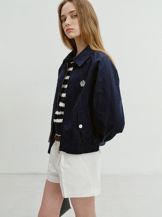 Dunst Unisex Summer Harrington Jacket Dark Navy