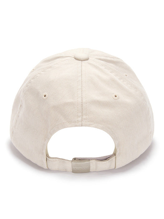 LOGO SCRAP BALL CAP IN LIGHT BEIGE