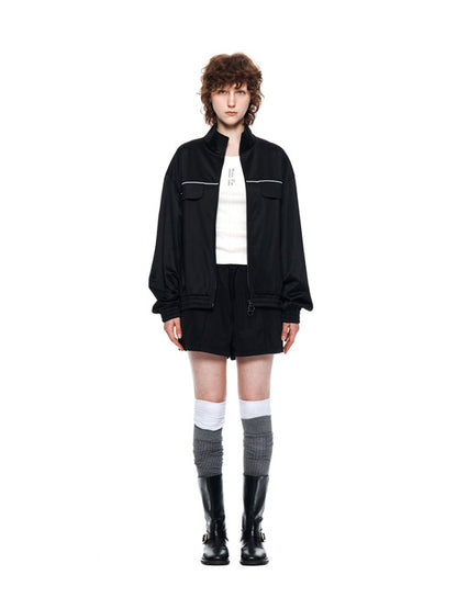 TRACK SHORT PANTS FOR WOMEN IN BLACK