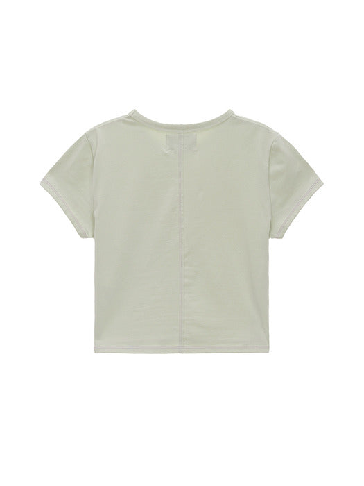 MATIN SHADE LOGO CROP TOP IN LIGHT GREEN