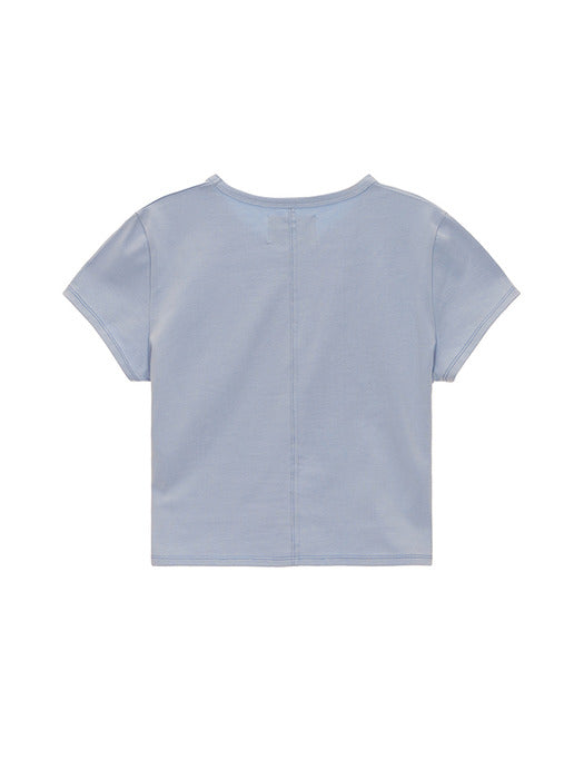 MATIN SHADE LOGO CROP TOP IN SKY