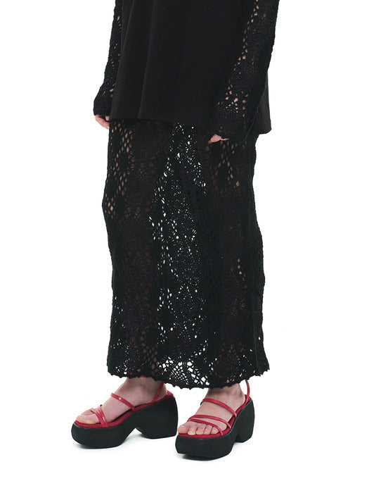 [osoi] 90S PLATFORM SANDAL [RED]