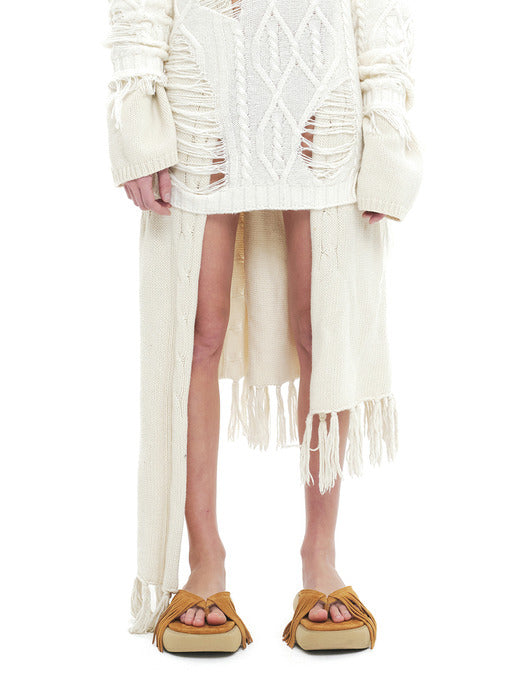 [osoi] BOAT FRINGE [SUEDE CAMEL]