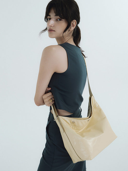 Vunque Perfec Button Up Soft Hobo S Milky Yellow