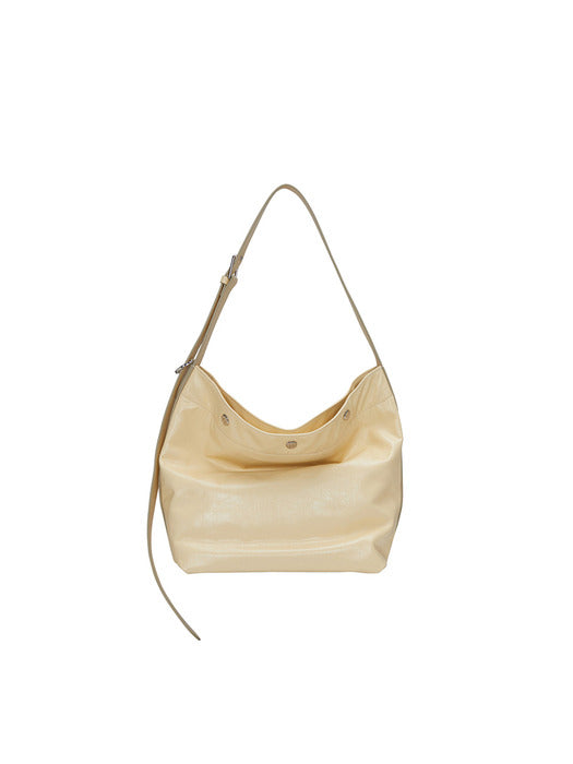 Vunque Perfec Button Up Soft Hobo S Milky Yellow