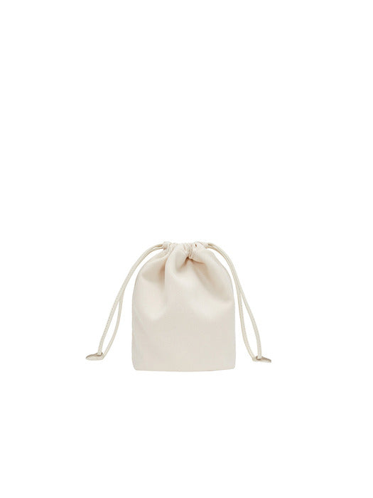 [vunque] Perfec Drawstring Pouch S Ivory