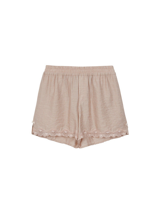 Margesherwood Lace Boxer Pants pink
