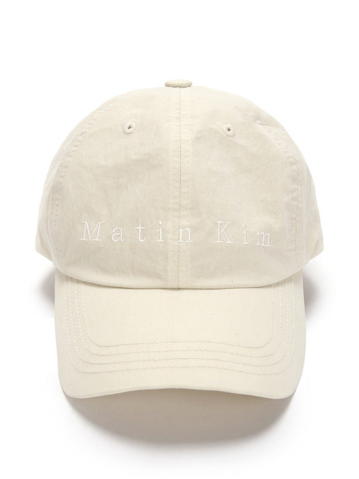 MATIN TYPO BALL CAP IN BEIGE