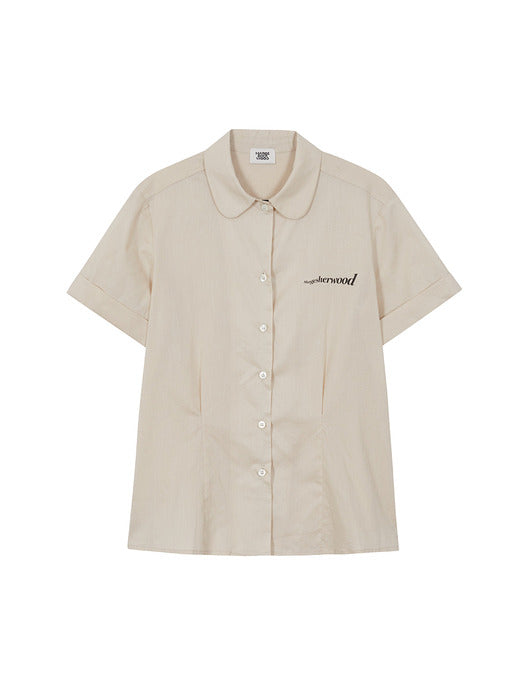 VINTAGE ROLL-UP SHIRT_beige