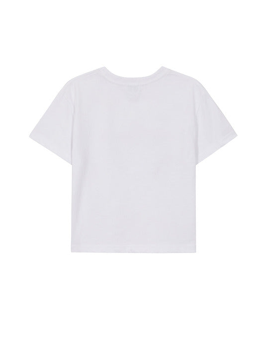 [SUSTAINABLE] PENGUIN SLIM CROP T-SHIRT_white