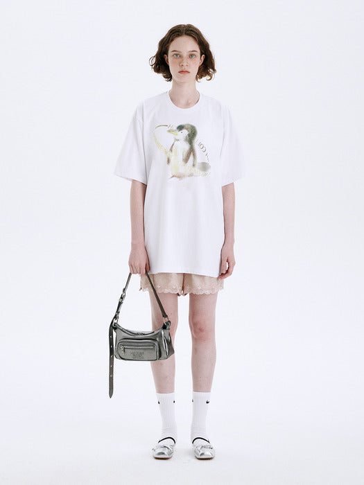 [SUSTAINABLE] PENGUIN LOOSE-FIT T-SHIRT_white