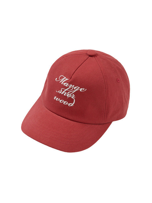 Margesherwood Vintage Logo Ballcap red