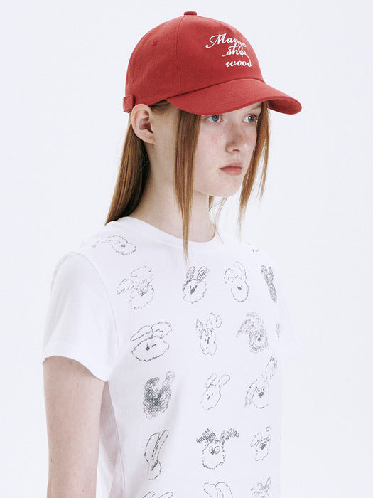 Margesherwood Vintage Logo Ballcap red