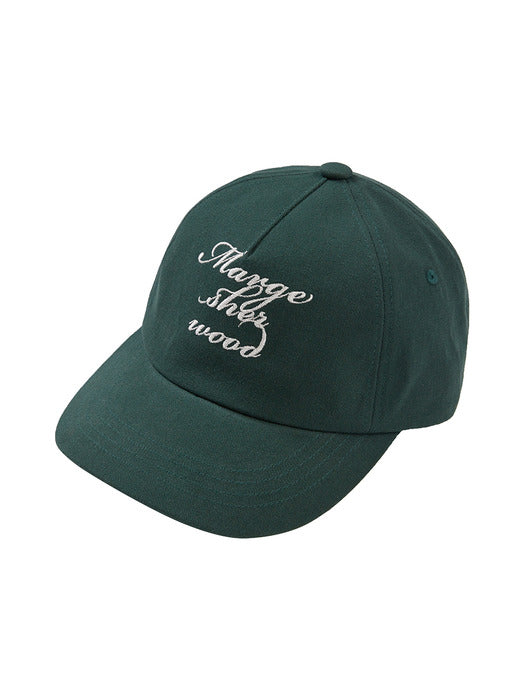 Margesherwood Vintage Logo Ballcap dark green