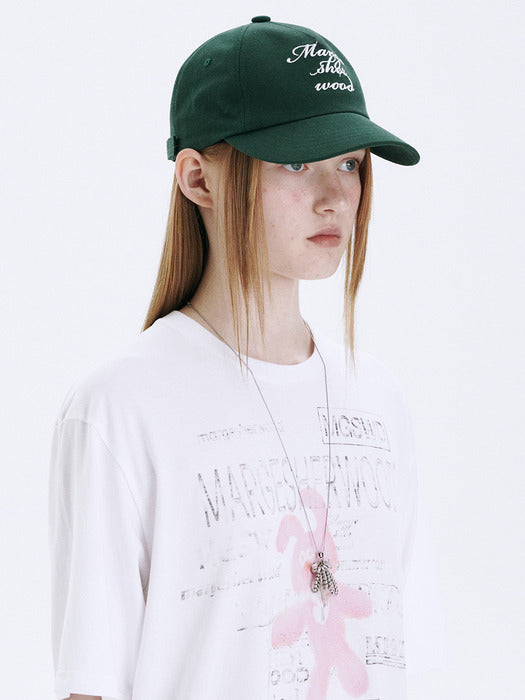 Margesherwood Vintage Logo Ballcap dark green