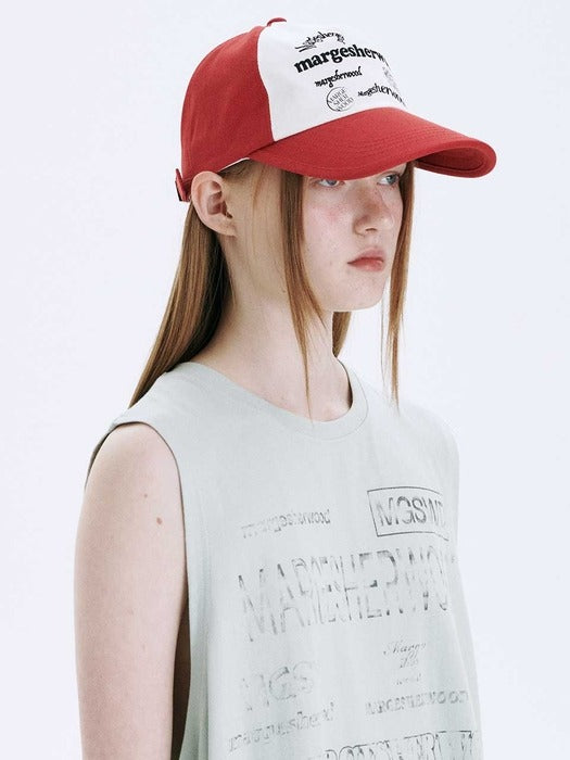 Margesherwood Colormix Ballcap red/white