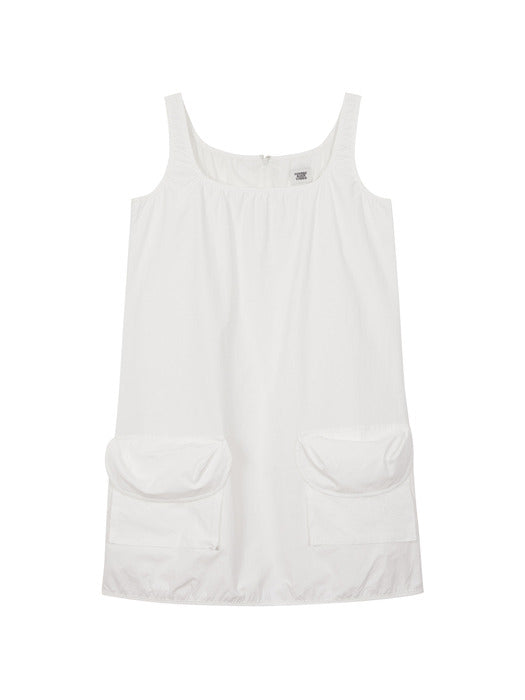 OUTPOCKET MINI DRESS_off white