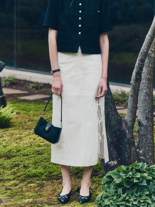 loeuvre Stringed H-Line Maxi Skirt SW4MS794-03 - View 3