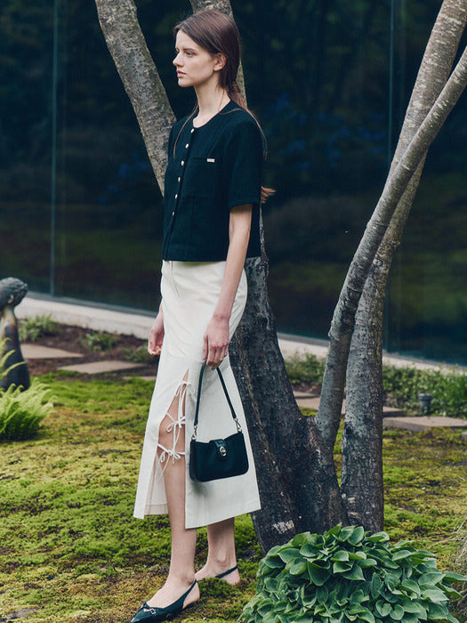 loeuvre Stringed H-Line Maxi Skirt SW4MS794-03 - View 2