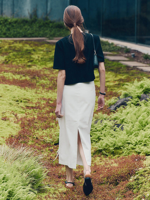 loeuvre Stringed H-Line Maxi Skirt SW4MS794-03